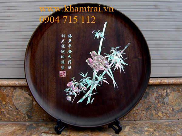 Đĩa khảm trai ốc