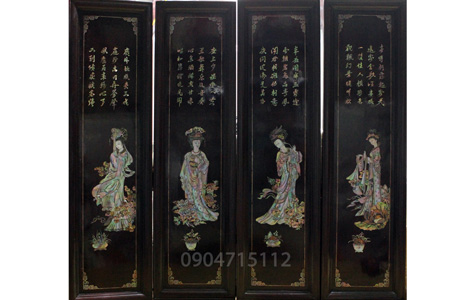Tranh khảm trai tứ đại mỹ nhân